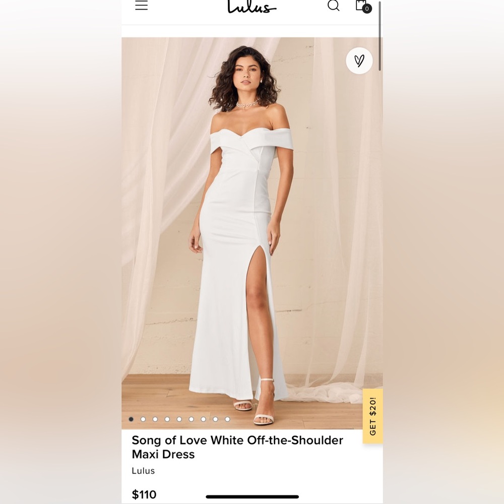 Song of Love White Off Should Lulus dress